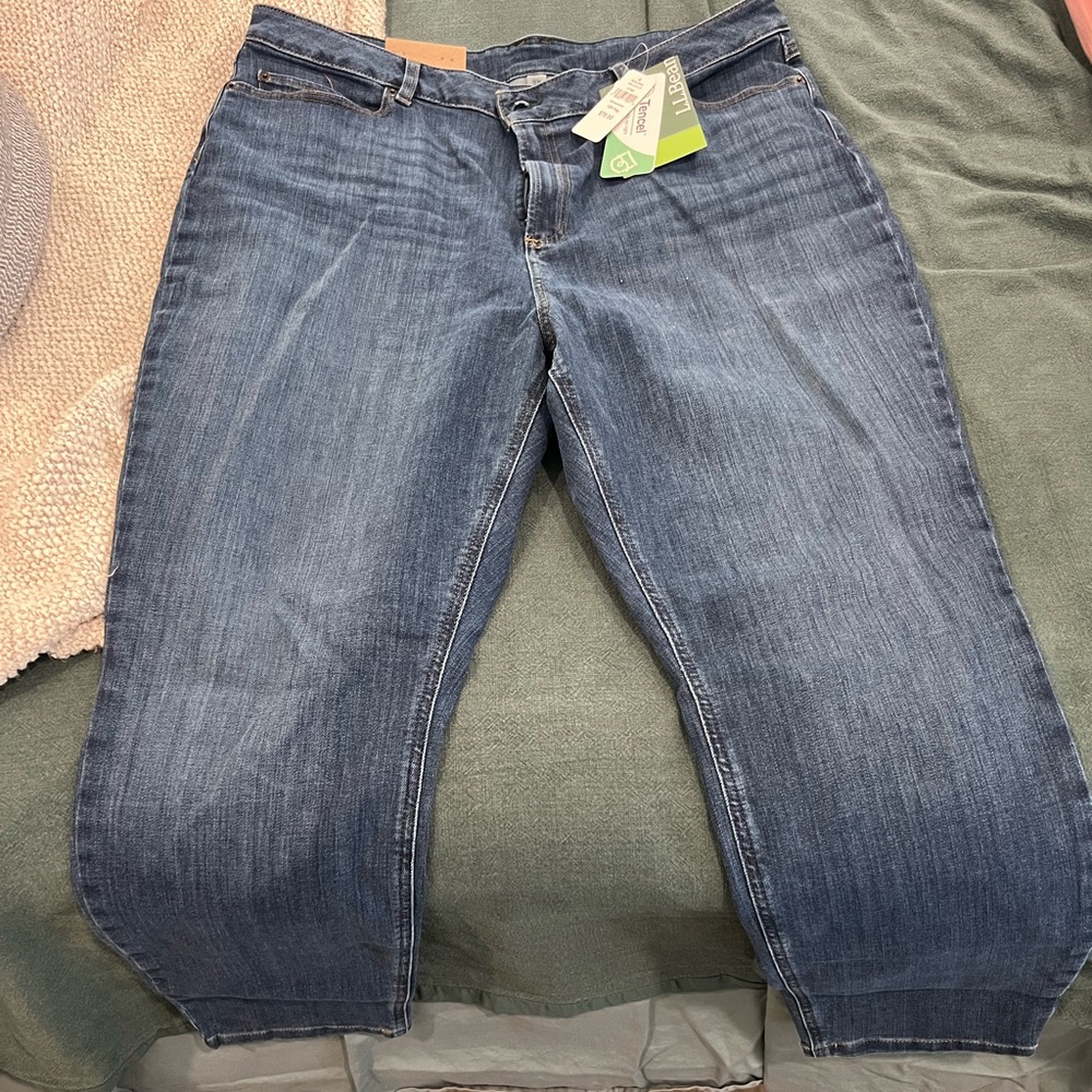 L.L. Bean High Wasit Ankle Jean